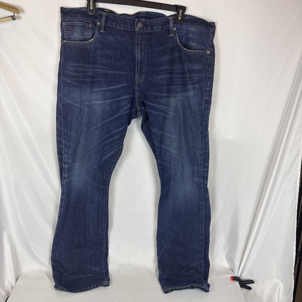 Polo Ralph Lauren Jeans Mens 42x32 Blue The Hampton Relaxed Straight Leg Denim